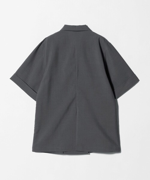 A DAY IN THE LIFE UNITED ARROWS(アデイインザライフユナイテッドアローズ)の「ダブルブレスト ショートスリーブ シャツジャケット ‐セットアップ対応・ウォッシャブル‐ <A DAY IN THE LIFE>(テーラードジャケット・レディース・ネイビー/その他1/ダークグレー/ナチュラル・FREE)」の16枚目の写真