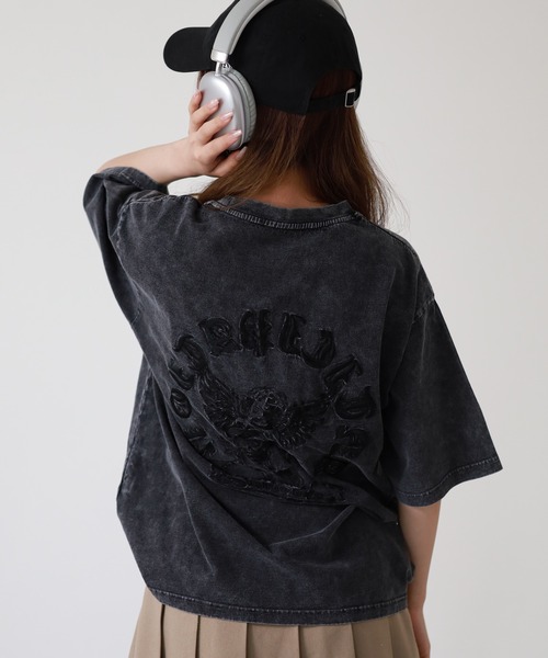 bike star（バイクスター）の「BIKE STAR エンジェル刺繍加工Tシャツ 半袖（Tシャツ/カットソー・メンズ・ピンク/ホワイト/チャコール・L/M）」の14枚目の写真