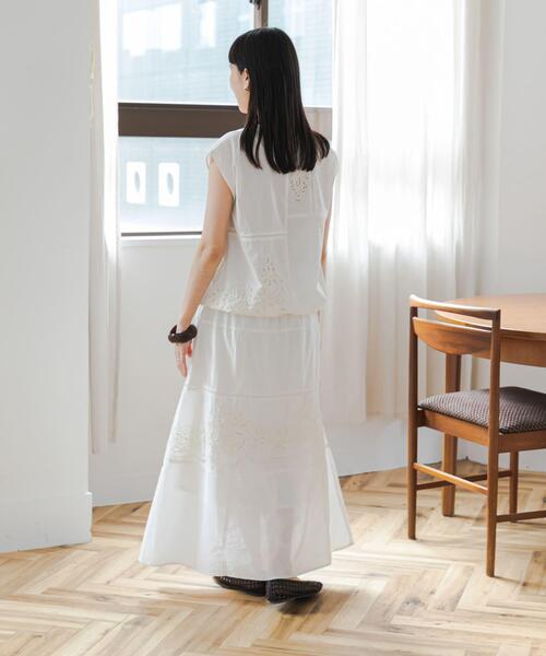 URBAN RESEARCH DOORS(アーバンリサーチドアーズ)の「パッチワーク刺繍ブラウス(シャツ/ブラウス・レディース・オフホワイト/スミクロ・FREE)」の8枚目の写真