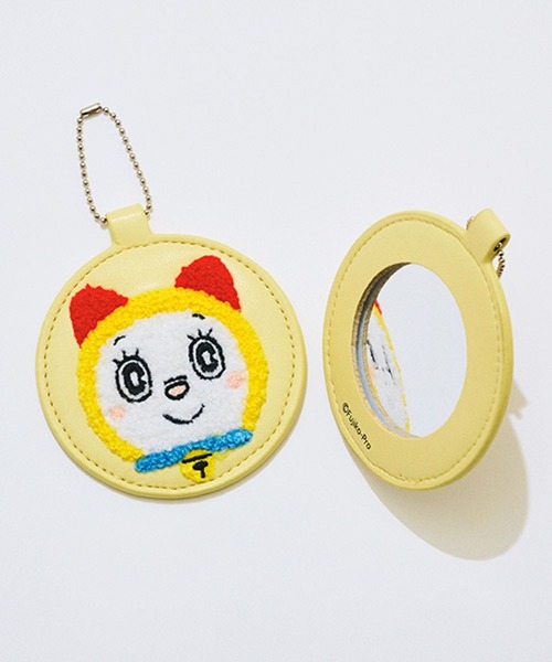 さがら刺繍ミラーチャーム[ドラミちゃん]（キーホルダー）｜studio