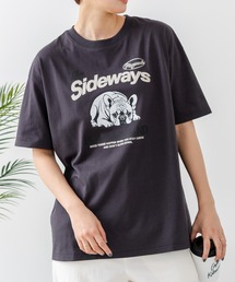 【C-FORT POINT/フォートポイント】【ゆったりルーズシルエット】フレンチブルドッグ×カレッジ風ロゴTシャツ フレブル 犬好き 古着風 ヴィンテージ風 おしゃれ 可愛い