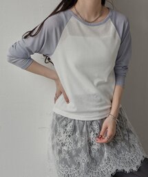 シアーラグランTシャツ