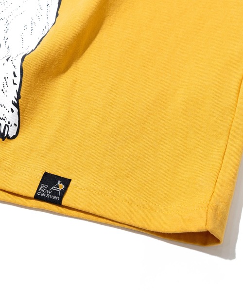 go slow caravan(ゴースローキャラバン)の「USA/C 豪快盛り ラーメンクマ BIG TEE(Tシャツ/カットソー・メンズ・アイボリー/ネイビー/イエロー・X-LARGE/LARGE/MEDIUM)」の5枚目の写真