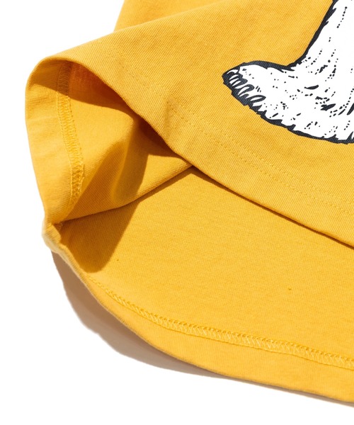 go slow caravan(ゴースローキャラバン)の「USA/C 豪快盛り ラーメンクマ BIG TEE(Tシャツ/カットソー・メンズ・アイボリー/ネイビー/イエロー・X-LARGE/LARGE/MEDIUM)」の6枚目の写真