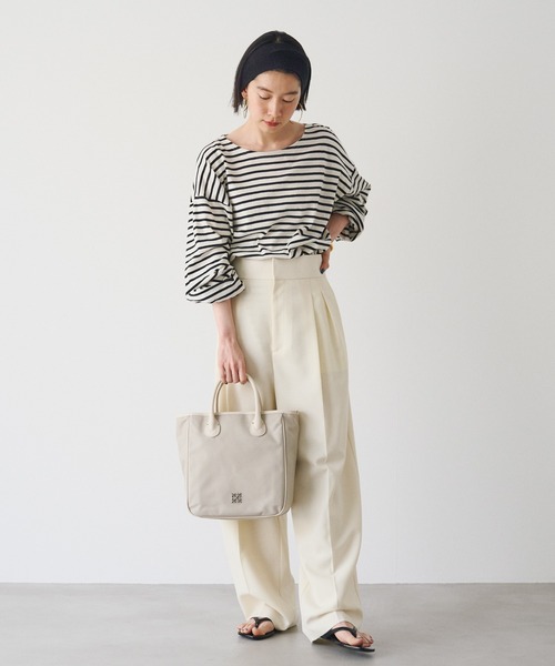 russet(ラシット)の「【撥水】コーデュラナイロンスクエアトートバッグ(トートバッグ・レディース・ダークブラウン/グレー系その他・FREE)」の21枚目の写真