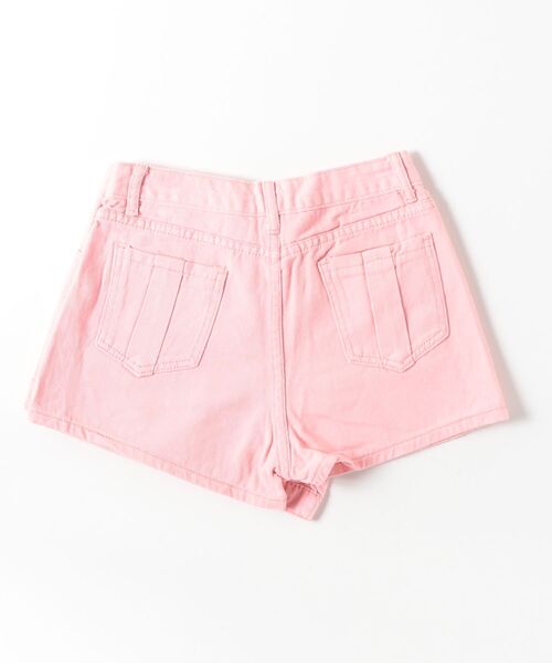 Dream garden(ドリームガーデン)の「ラップスカート風でデニムショートパンツ(デニムパンツ・レディース・ピンク・L/S/XL/2XL)」の2枚目の写真