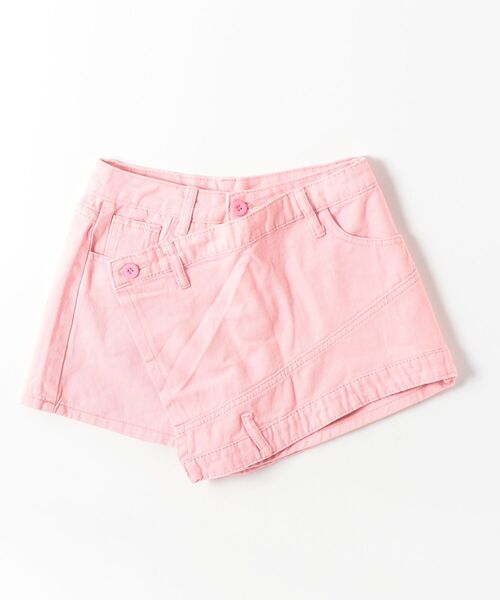 Dream garden(ドリームガーデン)の「ラップスカート風でデニムショートパンツ(デニムパンツ・レディース・ピンク・L/S/XL/2XL)」の8枚目の写真