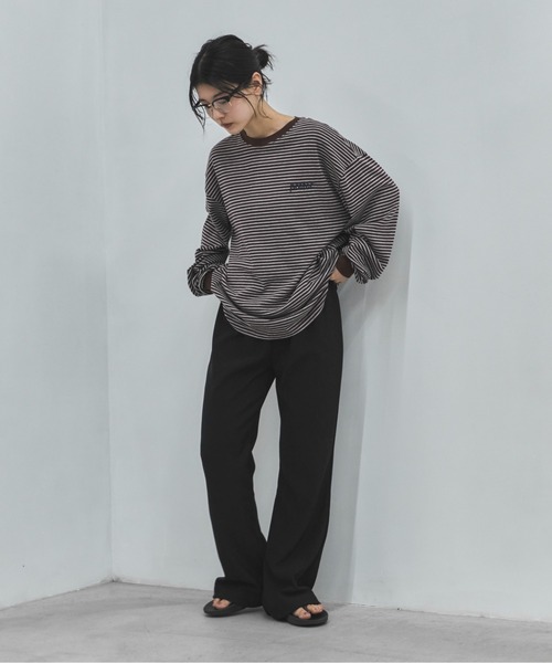 feepur(フェピュール)の「【TALLサイズあり】リラックスフレアパンツ(その他パンツ・レディース・ブラック・TALL/MEDIUM/SMALL)」の13枚目の写真