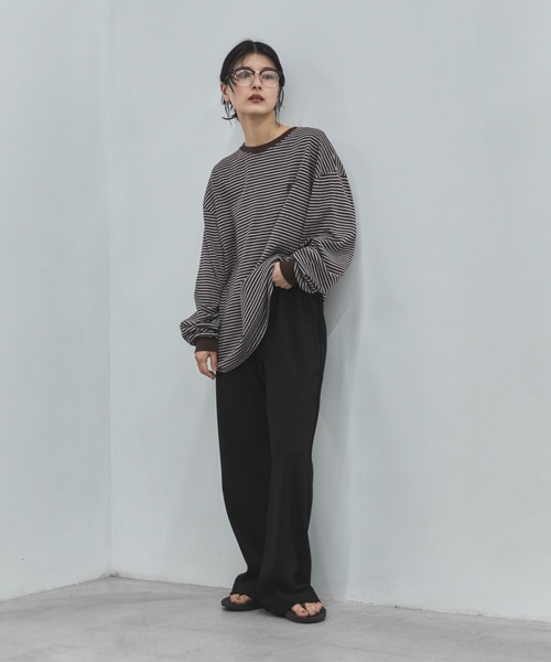 feepur(フェピュール)の「【TALLサイズあり】リラックスフレアパンツ(その他パンツ・レディース・ブラック・TALL/MEDIUM/SMALL)」の16枚目の写真