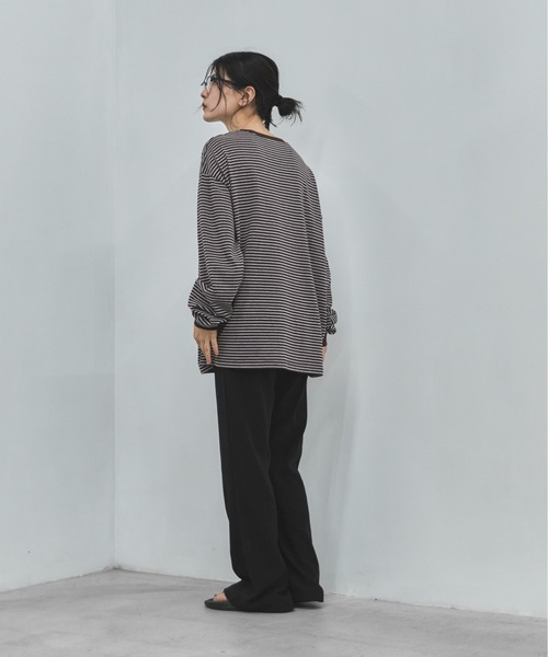 feepur(フェピュール)の「【TALLサイズあり】リラックスフレアパンツ(その他パンツ・レディース・ブラック・TALL/MEDIUM/SMALL)」の12枚目の写真