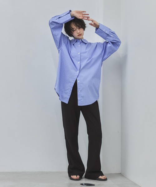 feepur(フェピュール)の「【TALLサイズあり】リラックスフレアパンツ(その他パンツ・レディース・ブラック・TALL/MEDIUM/SMALL)」の3枚目の写真