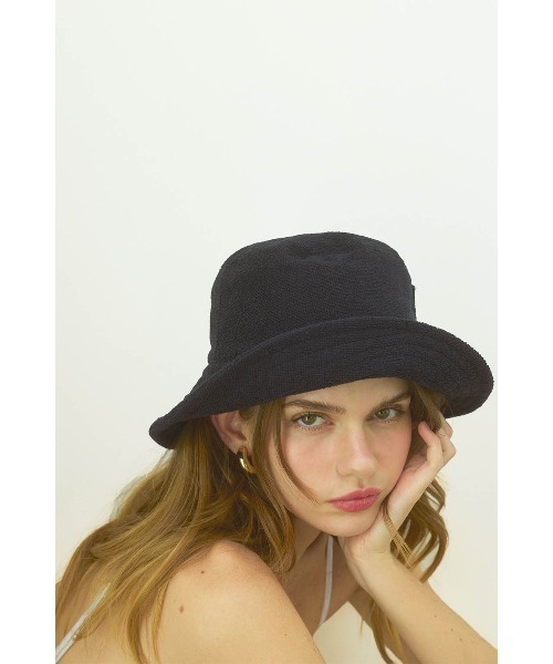 ALEXIA STAM(アリシアスタン)の「Terry Cloth Hat /パイル地バケハ(ハット・レディース・ブルー/ブラック/ベージュ/イエロー・FREE)」の2枚目の写真