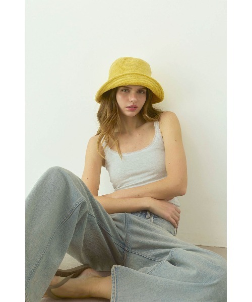 ALEXIA STAM(アリシアスタン)の「Terry Cloth Hat /パイル地バケハ(ハット・レディース・ブルー/ブラック/ベージュ/イエロー・FREE)」の16枚目の写真