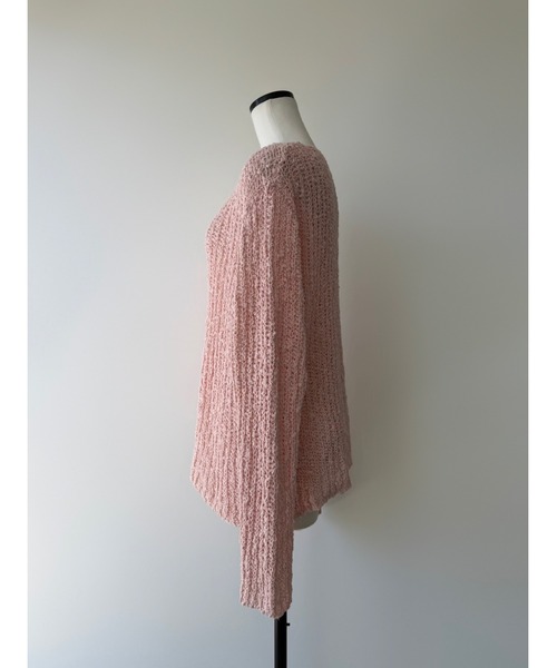 miies miim(ミーエスミーム)の「pink rib knit(ニット/セーター・レディース・ピンク・FREE)」の3枚目の写真