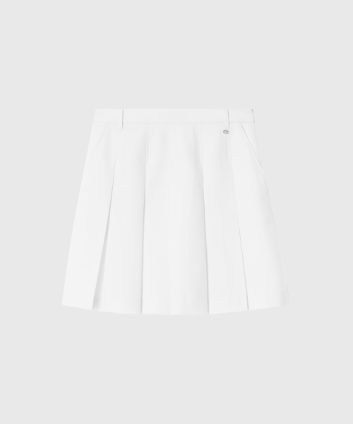 LOOKAST（ルックキャスト）の「ミレーンソフトサマープリーツスカート_ホワイト / MYLENE SOFT SUMMER PLEATED SKIRT_WHITE（スカート・レディース・ホワイト・SMALL/MEDIUM）」の3枚目の写真