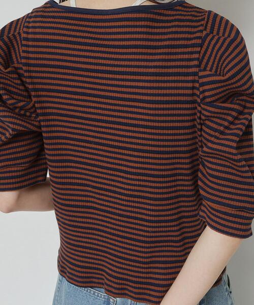 ALL NEW MART（オールニューマート）の「パワーショルダーギャザートップス（Tシャツ/カットソー・レディース・ホワイト系1/ネイビー系7/ブルー系5・00）」の20枚目の写真