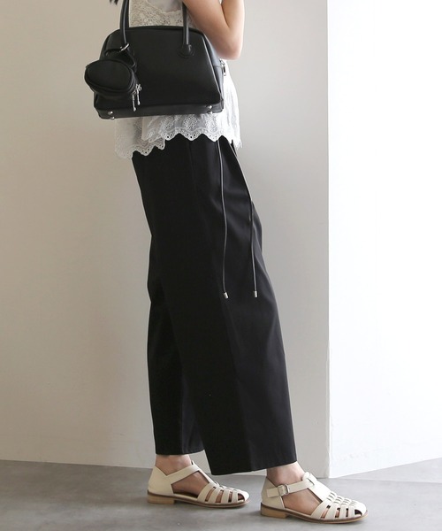 No one knows(ノーワンノーズ)の「ZOZO限定 ベルト付きワイドパンツ(その他パンツ・レディース・ブラック・FREE)」の10枚目の写真
