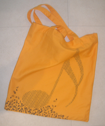 NICE GHOST CLUB（ナイスゴーストクラブ）の「X JIMMIZO MUSIC NOTE TOTE BAG_ORANGE(NG2GMUAB40B)（トートバッグ）」