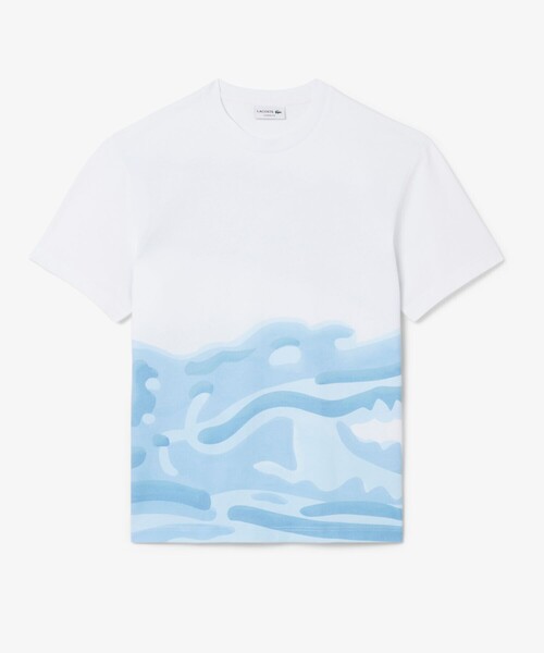 クローズアップワニロゴプリントTシャツ（Tシャツ/カットソー