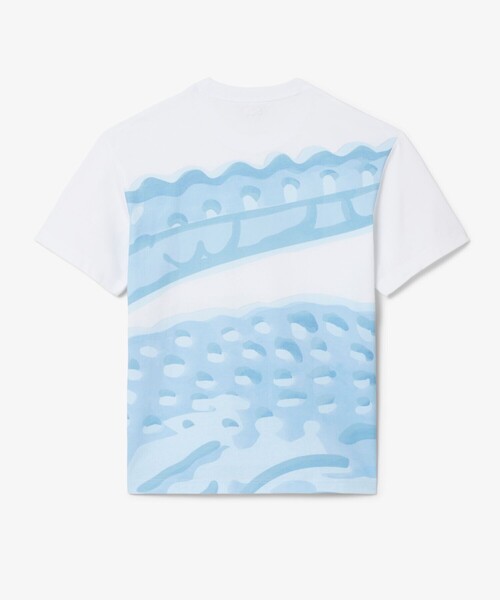 LACOSTE(ラコステ)の「クローズアップワニロゴプリントTシャツ(Tシャツ/カットソー・メンズ・ホワイト・2/3/4/5)」の5枚目の写真