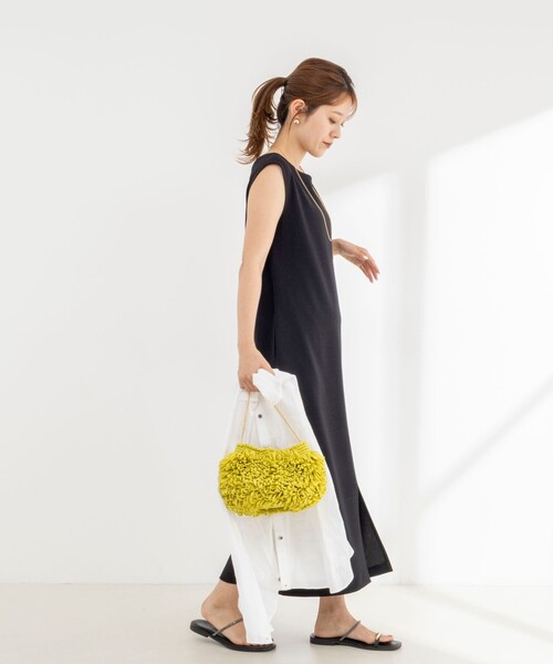 NOLLEY’S（ノーリーズ）の「ウォッシャブル高機能ジャージ2WAYワンピース（ワンピース・レディース・ベージュ/ブラック・36/38）」の19枚目の写真