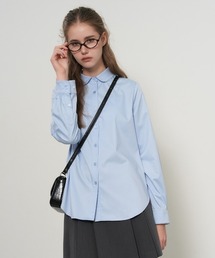 【GENERAL IDEA】リンクルフリーラウンドカラーブラウス / WRINKLE-FREE ROUND COLLAR BLOUSE