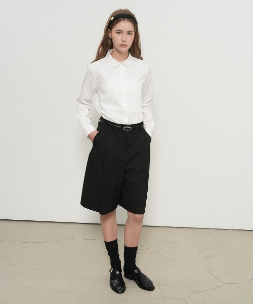 GENERAL IDEA(ジェネラルアイデア)の「【GENERAL IDEA】リンクルフリーラウンドカラーブラウス / WRINKLE-FREE ROUND COLLAR BLOUSE(シャツ/ブラウス・レディース・スカイブルー/ホワイト・L/M/S)」の16枚目の写真