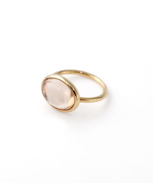 Cream dot.(クリームドット)の「【金属アレルギー対応】キレイ色オーバルモチーフが艶めくカボションリング(リング・レディース・ピンク/オリーブ/グレー/ベージュ・13号/17号/15号)」の15枚目の写真