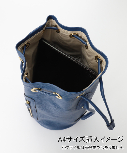 IENA(イエナ)の「YOUNG&OLSEN/ヤングアンドオルセン for IE Sac Marine バッグ(ショルダーバッグ・レディース・ネイビー/ブラウン系その他・FREE)」の6枚目の写真