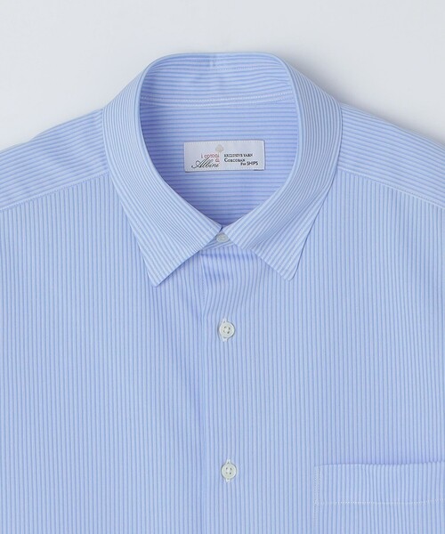SHIPS(シップス)の「SHIPS:〈FUNCTION〉Albini × RENU(R)半袖 ジャージー ストライプ シャツ(シャツ/ブラウス・メンズ・スカイブルー/ネイビー・SMALL/MEDIUM/LARGE/X-LARGE)」の17枚目の写真