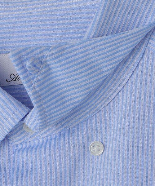 SHIPS(シップス)の「SHIPS:〈FUNCTION〉Albini × RENU(R)半袖 ジャージー ストライプ シャツ(シャツ/ブラウス・メンズ・スカイブルー/ネイビー・SMALL/MEDIUM/LARGE/X-LARGE)」の18枚目の写真