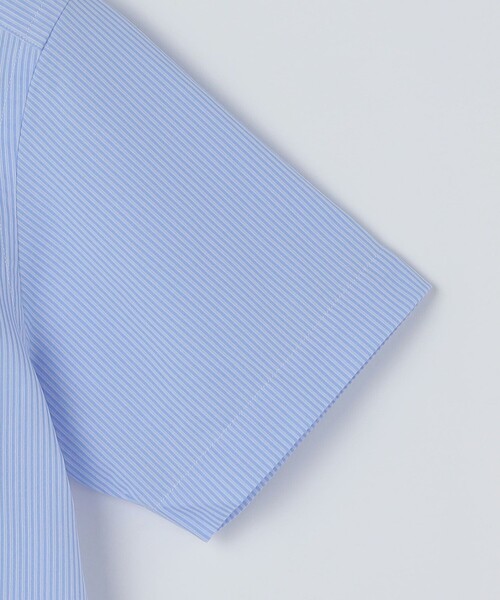 SHIPS(シップス)の「SHIPS:〈FUNCTION〉Albini × RENU(R)半袖 ジャージー ストライプ シャツ(シャツ/ブラウス・メンズ・スカイブルー/ネイビー・SMALL/MEDIUM/LARGE/X-LARGE)」の19枚目の写真