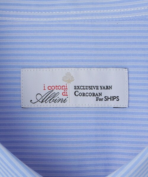 SHIPS(シップス)の「SHIPS:〈FUNCTION〉Albini × RENU(R)半袖 ジャージー ストライプ シャツ(シャツ/ブラウス・メンズ・スカイブルー/ネイビー・SMALL/MEDIUM/LARGE/X-LARGE)」の21枚目の写真