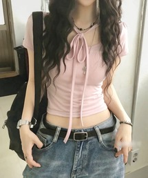 【LAMPOON】ボーダーミニTシャツ