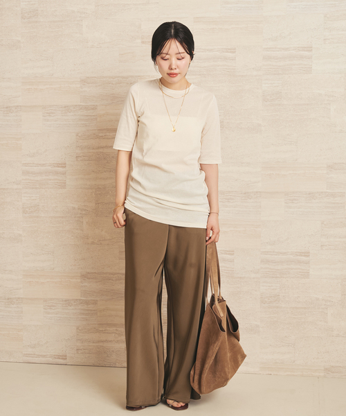 セール】《一部店舗・WEB限定》LIGHT SHEER ハーフスリーブ Tシャツ（T