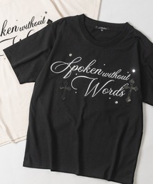 【13】クロスワッペンロゴ クルーネック ショートTシャツスタッズ/カモフラージュ