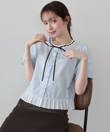 バイカラー」に該当するシャツ/ブラウス（ブルー・ネイビー/青色系