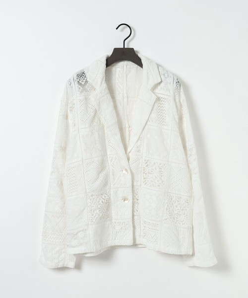 eL(エル)の「【eL】Made in India Patchwork Shirts Jacket/698964(シャツ/ブラウス・レディース・オフホワイト/ブラック・FREE)」の16枚目の写真