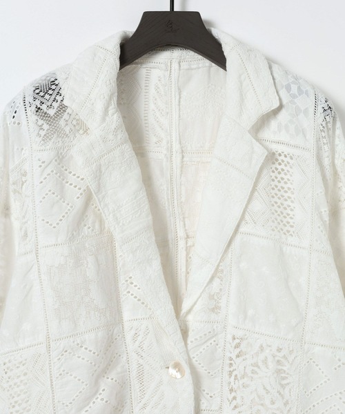 eL(エル)の「【eL】Made in India Patchwork Shirts Jacket/698964(シャツ/ブラウス・レディース・オフホワイト/ブラック・FREE)」の17枚目の写真