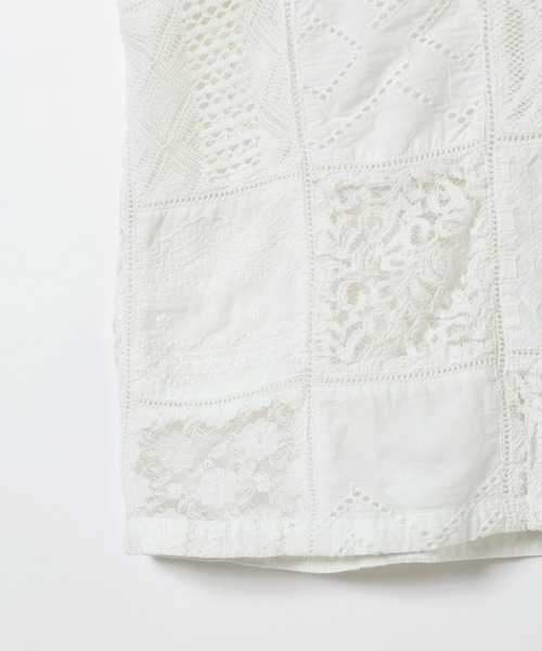 eL(エル)の「【eL】Made in India Patchwork Shirts Jacket/698964(シャツ/ブラウス・レディース・オフホワイト/ブラック・FREE)」の20枚目の写真