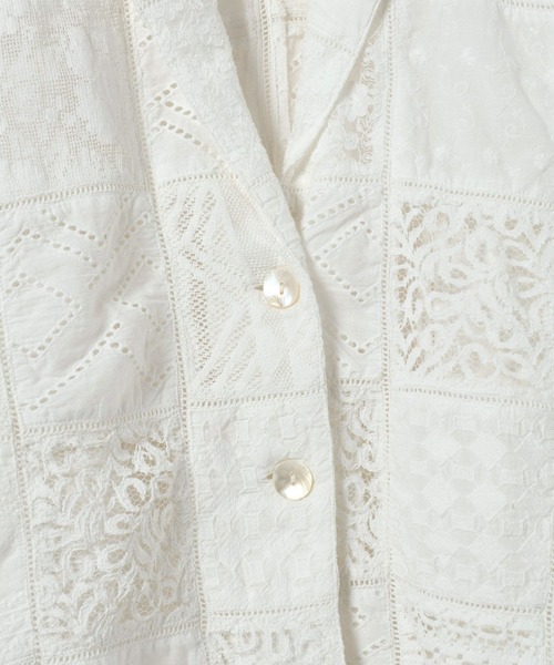 eL(エル)の「【eL】Made in India Patchwork Shirts Jacket/698964(シャツ/ブラウス・レディース・オフホワイト/ブラック・FREE)」の22枚目の写真