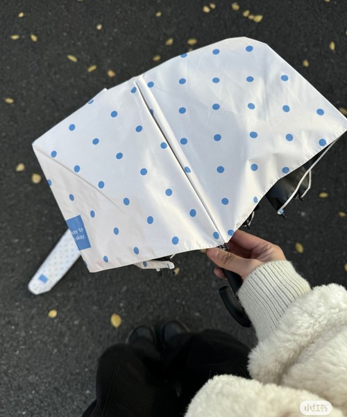 LA VORAGINE（ラ ヴォラジネ）の「【晴雨兼用】ミルキードット折りたたみ傘（折りたたみ傘・レディース・White/アイボリー/Black/GRAY/PINK/BROWN・FREE）」の18枚目の写真