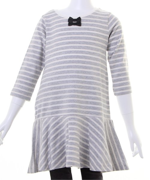 Sunny Landscape アプレレクール の 7分袖ボーダーフレアワンピース ワンピース Wear