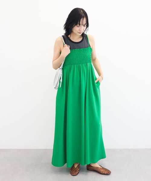 Green Parks(グリーンパークス)の「【適ON】配色タンクトップ(タンクトップ・レディース・ホワイト系その他2/ネイビー/グレー・FREE)」の11枚目の写真