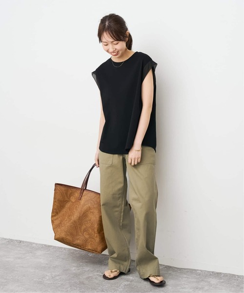 追加》オーガンジーコンビルーズプルオーバー（Tシャツ/カットソー
