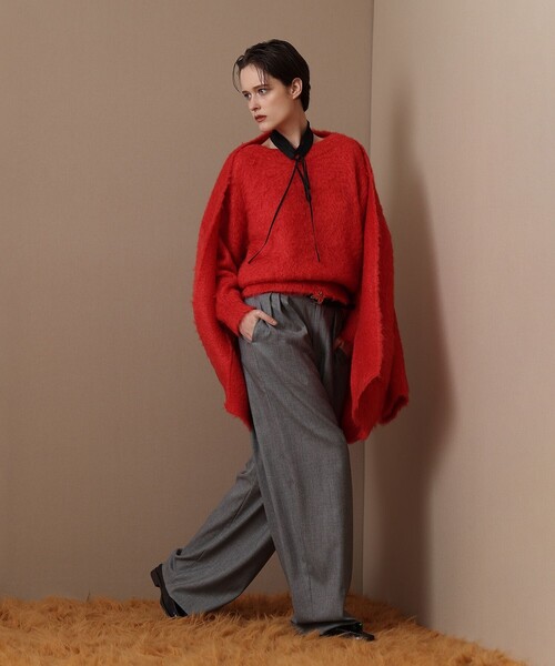 allureville(アルアバイル)の「ストレッチメニータックパンツ(その他パンツ・レディース・グレー系その他・1/2)」の5枚目の写真