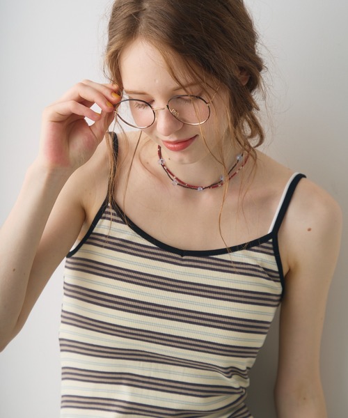 Crisp(クリスプ)の「border cami onepiece / ボーダーキャミワンピース(ワンピース・レディース・ブラック/アイボリー・FREE)」の22枚目の写真