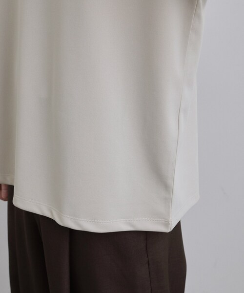 tk.TAKEO KIKUCHI(ティーケータケオキクチ)の「【接触冷感】配色ダンボールカットソー(Tシャツ/カットソー・メンズ・モスグリーン/ブラック/ホワイト・03/02)」の22枚目の写真