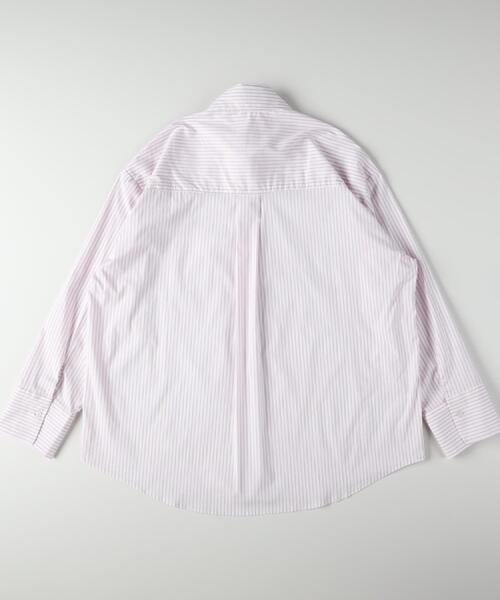 HONEYSUCKLE ROSE(ハニーサックルローズ)の「HONEYSUCKLE ROSE(ハニーサックルローズ)ロングカフスストライプシャツ(シャツ/ブラウス・レディース・ピンク系その他・99)」の2枚目の写真