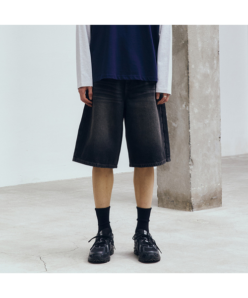 MINDBRIDGE(マインドブリッジ)の「バミューダデニムハーフパンツ - 2カラー(その他パンツ・メンズ・ブラック/インディゴブルー・36/34/32/30)」の1枚目の写真
